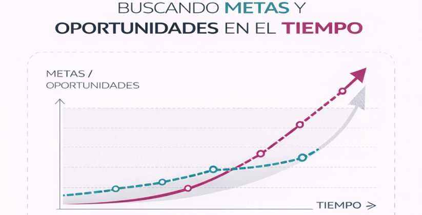 comparación estadística de metas-oportunidades respecto al tiempo
